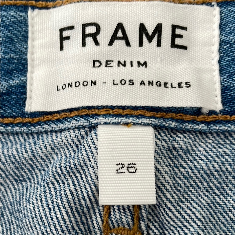 Frame Denim Blue Mini Skirt Casual - Picture 2 of 7